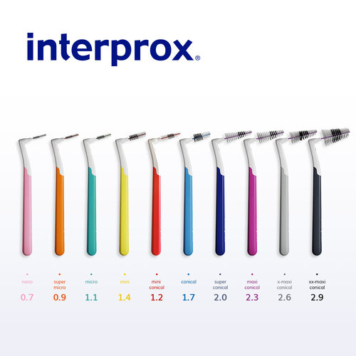 Interprox Plus Ragers | Conical | PHD 1.7 | Blauw | 6 stuks
