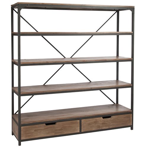 Metal Bookshelf Unit La Boutique Blanche