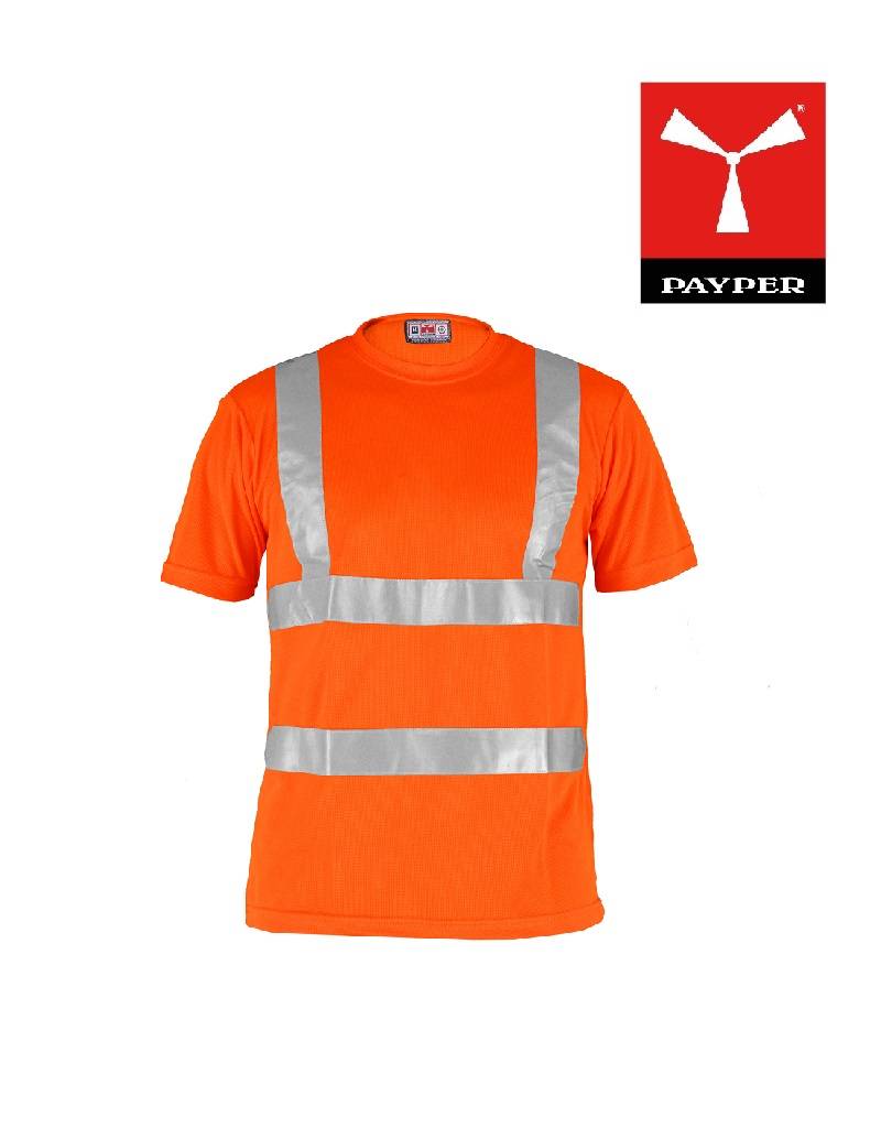 Payper Avenue fluogelb- T-Shirt mit Reflexstreifen