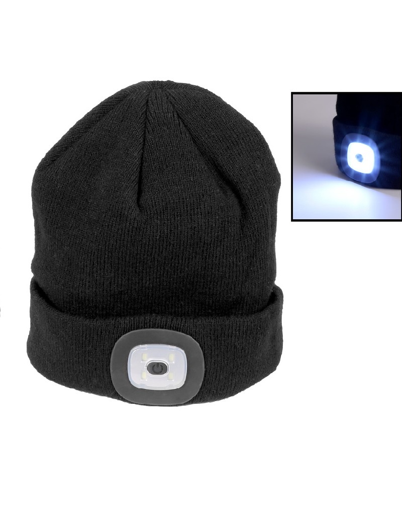 Surflex Beanie LED Headlight 150lm, black, Mütze mit LED Licht
