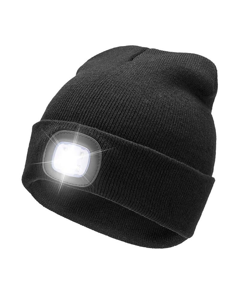 Surflex Beanie LED Headlight 150lm, black, Mütze mit LED Licht