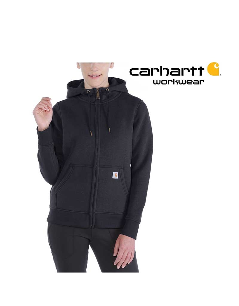Carhartt Kleider 102788.001 Damen-Hoodie Regular Fit (Carhartt Relaxed Fit) mit Reißverschluss