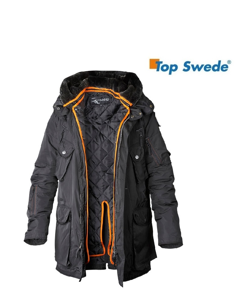 Top Swede GR5104 Parka schwarz von Top Swede