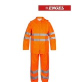 Engel Workwear - Arbeitskleidung für Profis FE1916.10.S.K Regenkombi, EN 20471 Kl. 3, Orange von Engel