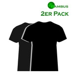 Bambus Kneuss Qualität Bambus T-Shirt, schwarz 2er Pack in Kneuss Qualität