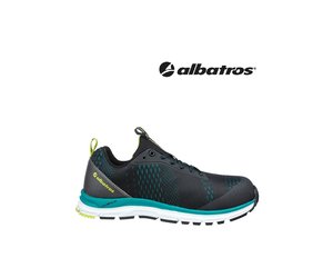 Sicherheitsschuh BREEZE IMPULSE LOW Größe 38 schwarz/blau S1PS ESD FO HRO SR Textil ALBATROS