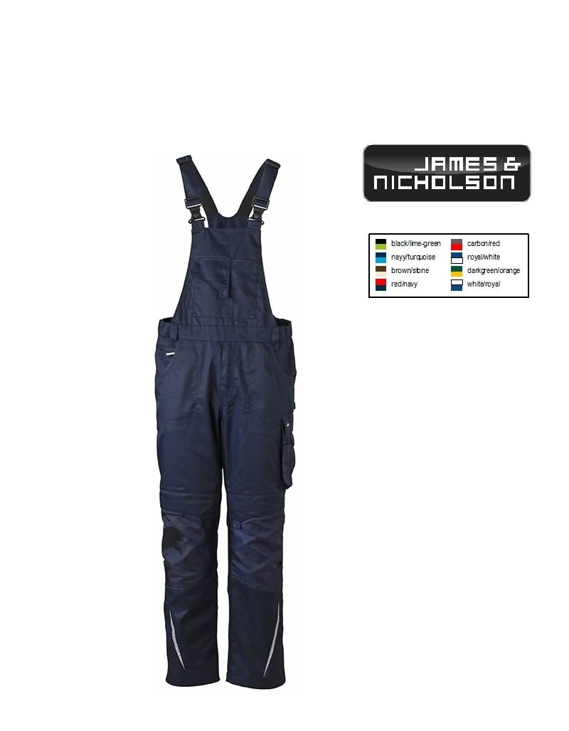 James Nicholson JN833 Navy  Workwear Pants - Arbeitshose, Latzhose