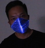 LED Maske blau wiederaufladbar