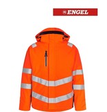Engel Workwear - Arbeitskleidung für Profis FE1946.10165.S.K -  Safety Winter-Jacke, Orange mit Blue Ink