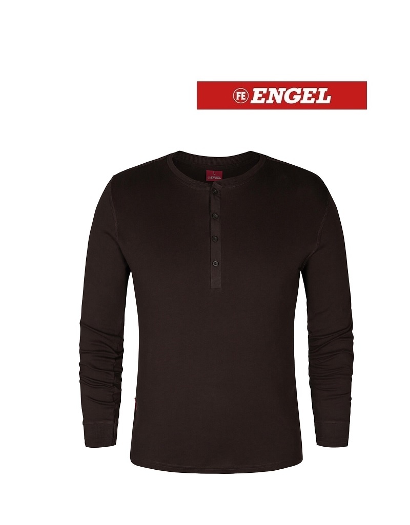 Engel Workwear - Arbeitskleidung für Profis FE9257.167.S.K - Langärmliges T-Shirt mokkabraun von ENGEL
