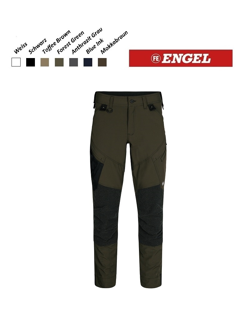 Engel Workwear - Arbeitskleidung für Profis FE2366.53.S - Arbeitshose - X-Treme Stretchose, Forest Green