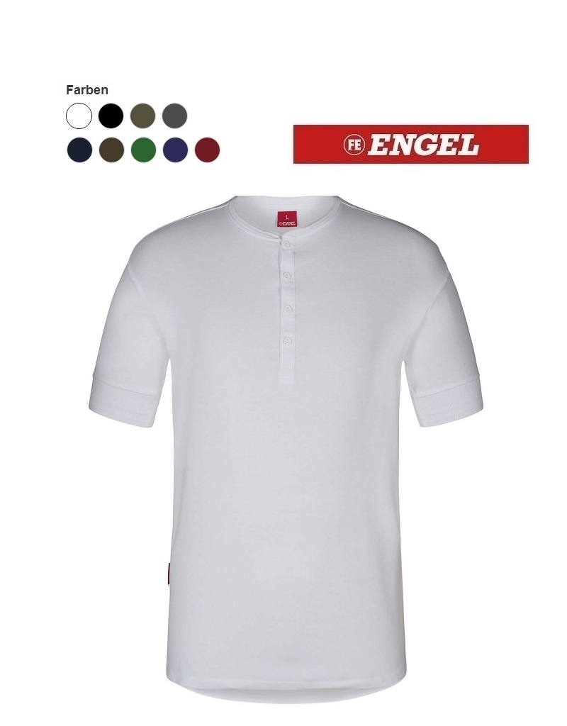 Engel Workwear - Arbeitskleidung für Profis FE9256  Grandad Kurzärmliges T-Shirt von ENGEL