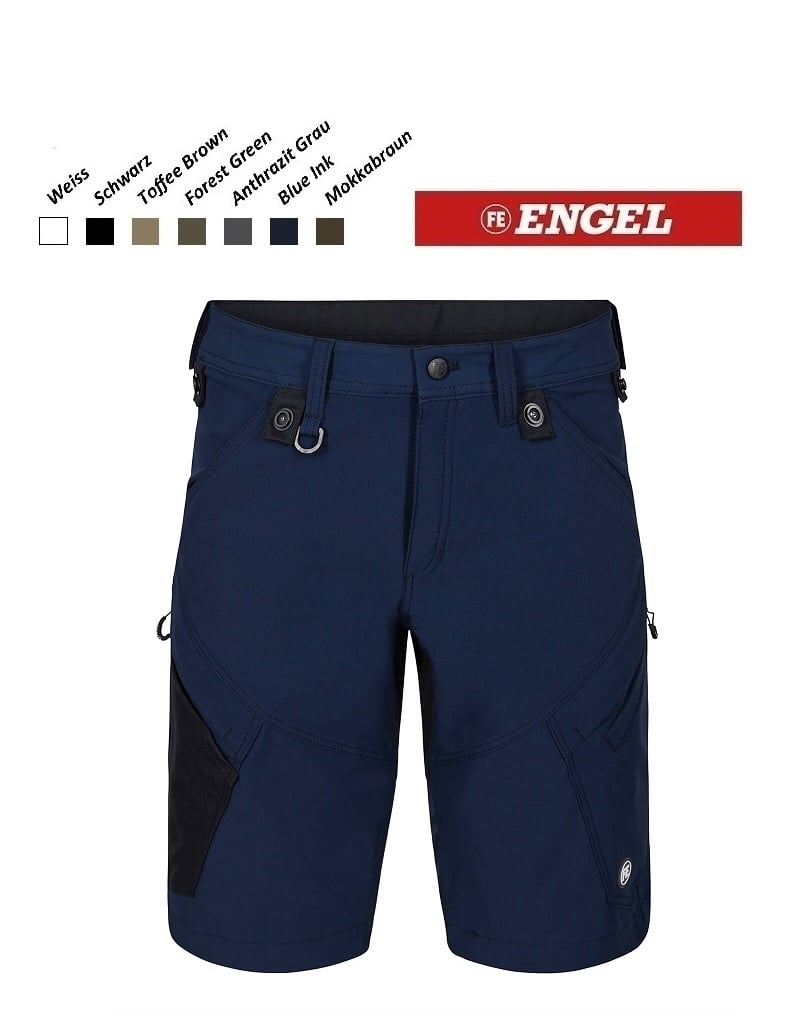 Engel Workwear - Arbeitskleidung für Profis FE6366.165- Arbeitshose - X-Treme Stretch-Shorts, blau
