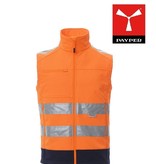 Payper Traffic orange - Herren-Warnschutzweste, tailliert, zweifarbig, wasserfest