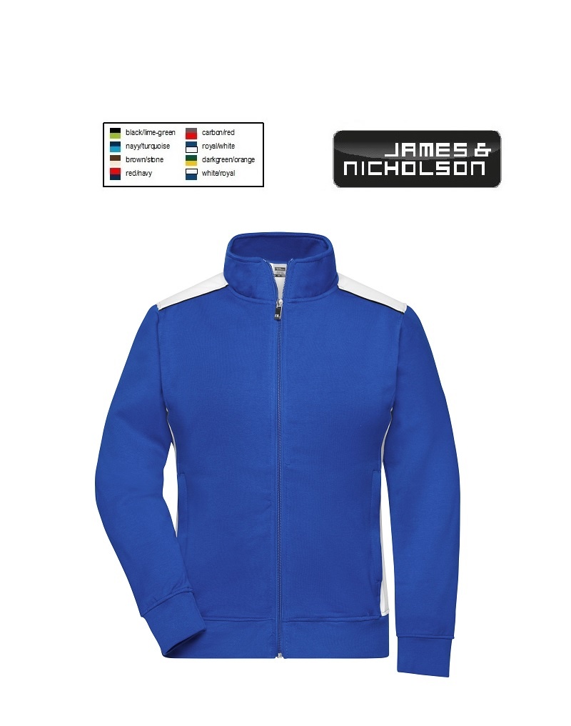 James Nicholson JN869 rywh K - Royal/weiss - Arbeitsjacke