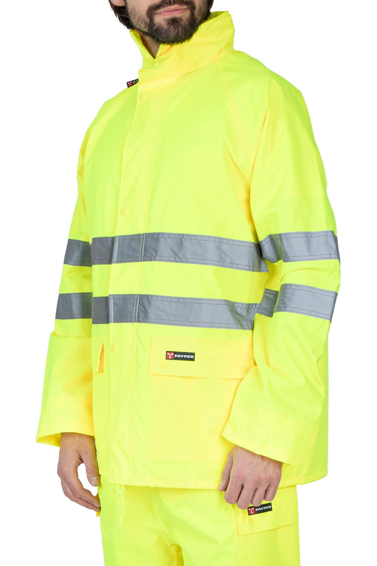 Payper Hurricane - Jacket Gelb - Regenjacke mit 3M Streifen