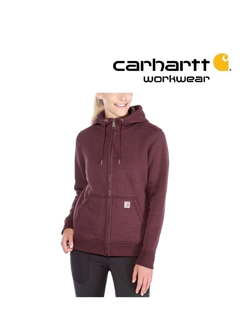 Carhartt Kleider 102788.518 Damen-Hoodie Regular Fit (Carhartt Relaxed Fit) mit Reißverschluss