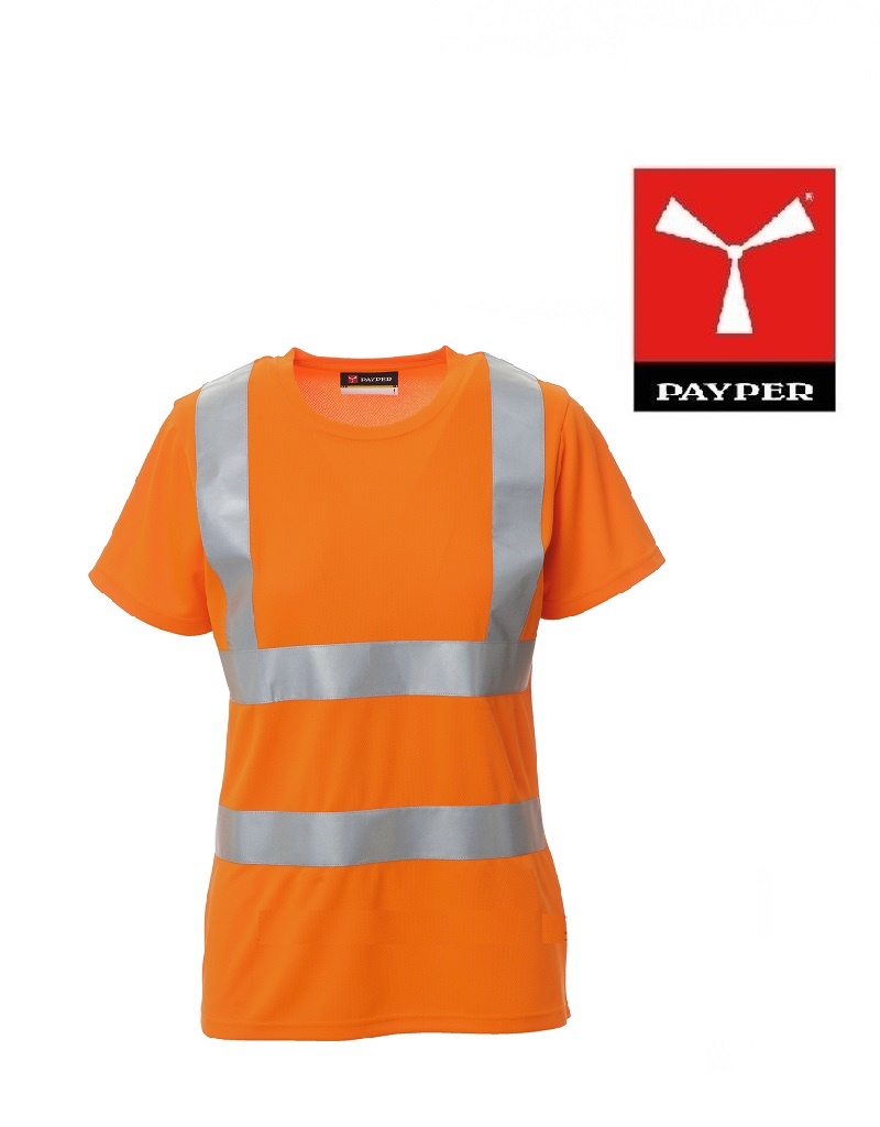 Payper Avenue Lady fluoorange - Damen-Warnschutz T-Shirt