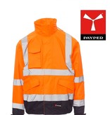 Payper Paddock orange -  Herren-Zweifarbige Warnschutzjacke, Reflexstreifen