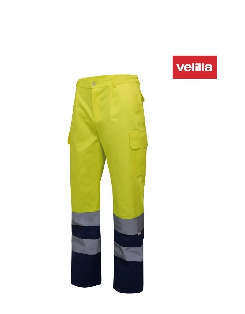 Velilla Kleider 303001.20 - Warnschutzhose lang, yellow blau