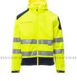 Payper  Shine 2.0 gelb - Herren-Warnschutz-Fleecejacke mit 3 M Streifen  von Payper