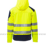 Payper  Shine 2.0 gelb - Herren-Warnschutz-Fleecejacke mit 3 M Streifen  von Payper