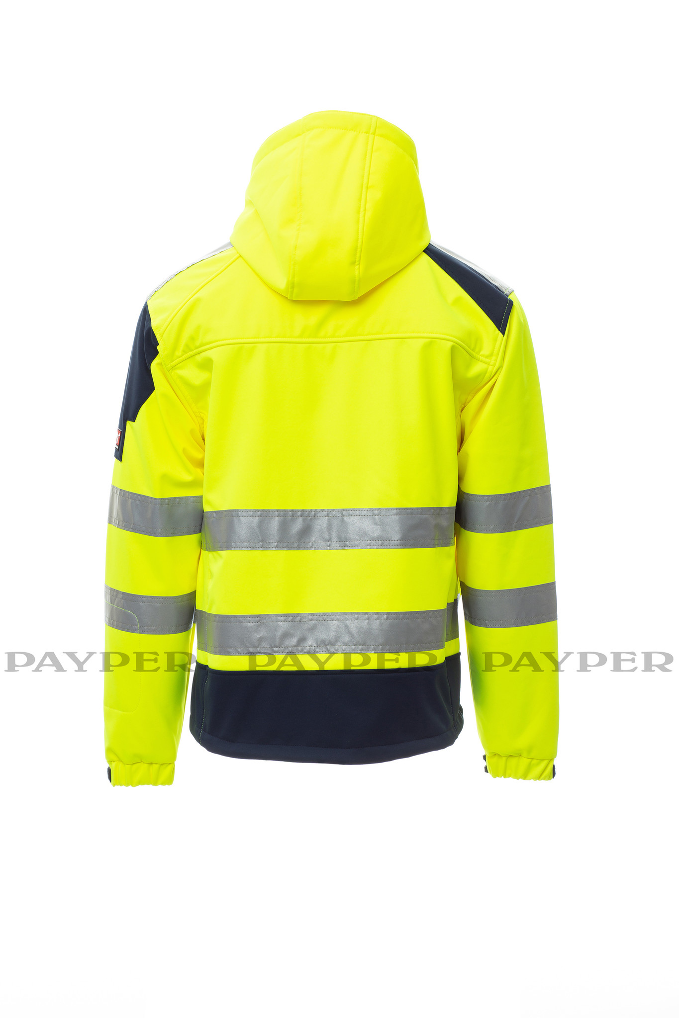 Payper  Shine 2.0 gelb - Herren-Warnschutz-Fleecejacke mit 3 M Streifen  von Payper