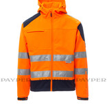 Payper  Shine 2.0 orange - Herren-Warnschutz-Fleecejacke mit 3 M Streifen  von Payper