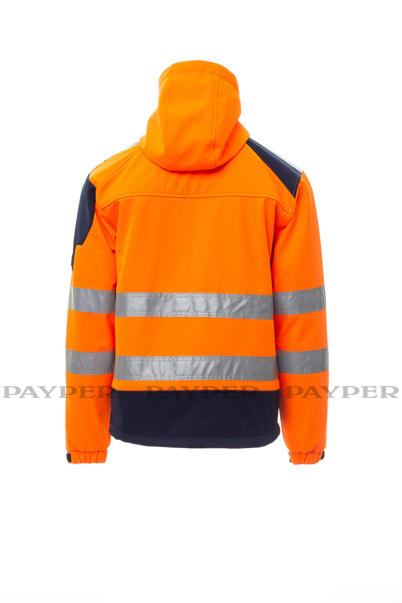 Payper  Shine 2.0 orange - Herren-Warnschutz-Fleecejacke mit 3 M Streifen  von Payper