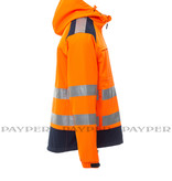 Payper  Shine 2.0 orange - Herren-Warnschutz-Fleecejacke mit 3 M Streifen  von Payper