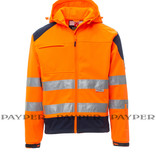 Payper  Shine 2.0 orange - Herren-Warnschutz-Fleecejacke mit 3 M Streifen  von Payper