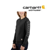 Carhartt Kleider 104410.001 Carhartt, Damen, Fleece-Sweatshirt, Rundhalspullover, Schwarz