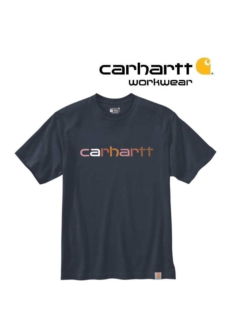 Carhartt Kleider 105797.NVY - Workwear - Relaxed Fit Graphic T-Shirt, schwerer Jersey von Carhartt