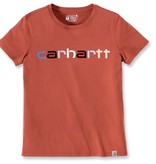 Carhartt Kleider 105764.Q53 T-Shirt Woman Logo Terracotta,  RELAXED FIT  von Carhartt