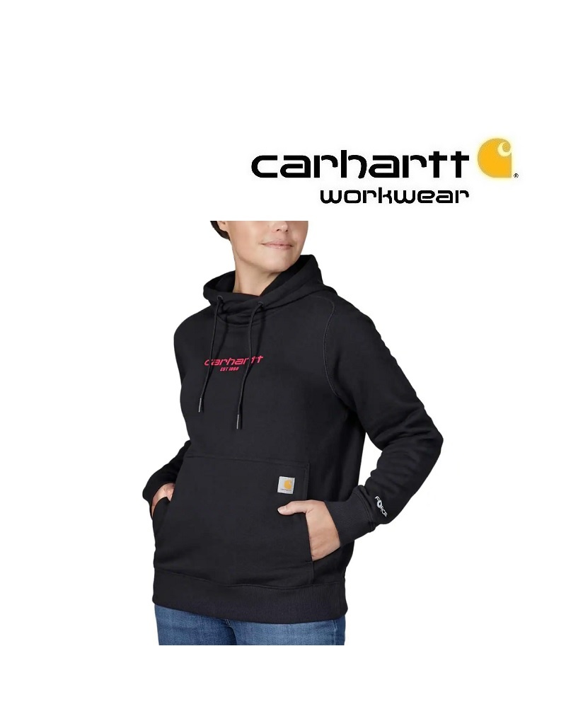 Carhartt Kleider 105573.BLK Damen-Sweatshirt, Hoodie, schwarz von Carhartt