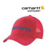 Carhartt Kleider 101195.R67 CANVAS MESH-BACK LOGO GRAPHIC CAP Fire Red von Carhartt