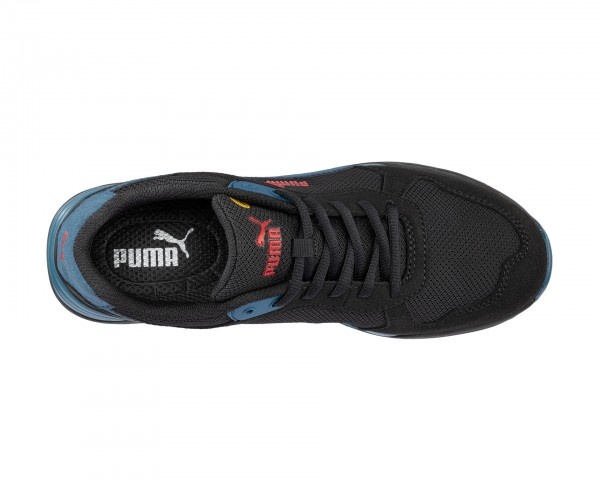 Puma 207931 2 S1P -FRONTSIDE BLK/BLUE LOW - Sicherheitsschuh