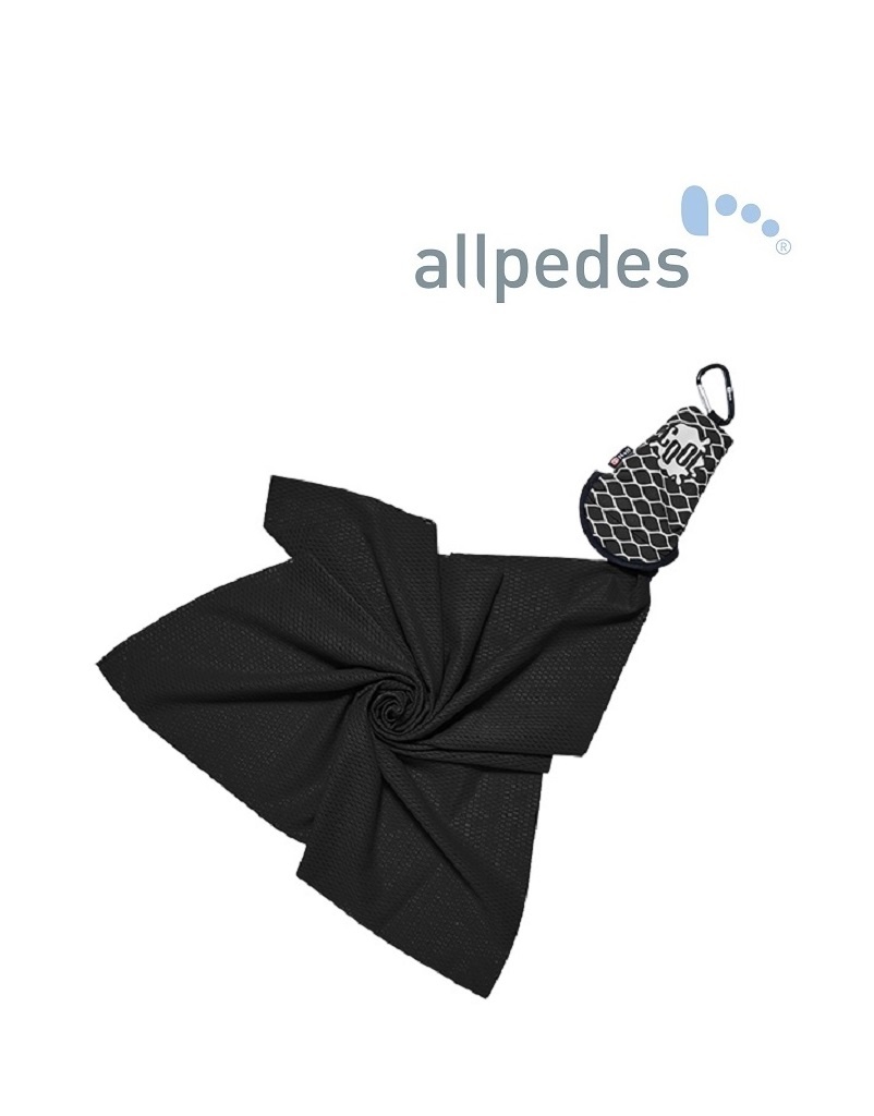 Allpedes NSC419 BLK  N-rit, Campack Towel Cool, Schwarz, Microfasertuch von Allpedes