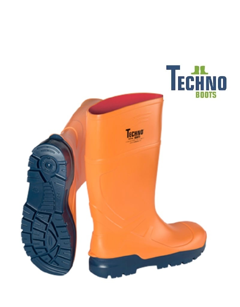 CMF Techno Boots 207694 6 S5 orange TROYA ULTRAGRIP S5, PU-Stiefel, bis -30°