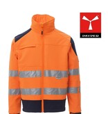 Payper Screen.P2 orange - Herren-Warnschutz-Fleecejacke mit 3 M Streifen  von Payper