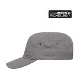 James Nicholson MB095 dark-grau  Trendiges Cap im Military-Stil aus robustem Baumwollcanvas