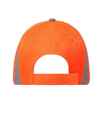 James Nicholson MB6225 neon-orange  - 6 Panel Cap mit reflektierenden Elementen