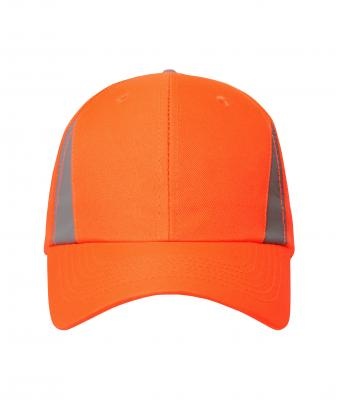 James Nicholson MB6225 neon-orange  - 6 Panel Cap mit reflektierenden Elementen