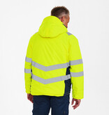 Engel Workwear - Arbeitskleidung für Profis FE1946.38165.S -  Safety Winter-Jacke, Gelb mit Navyy