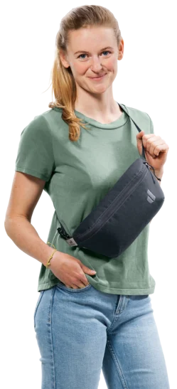 Deuter Avengo 1.5 black - Bauchtasche - Crossbody Bag im minimalistischen Design ein klares Statement in Sachen Nachhaltigkeit.