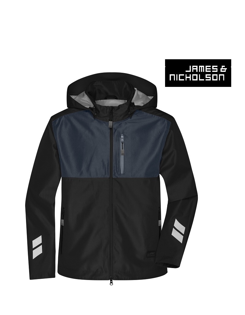 James Nicholson JN1814 blcrd.K - Hardshelljacke -  Padded Jacke, regenabweisend