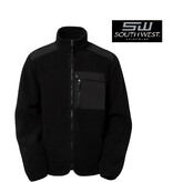 South West 1000332 Black  Herren-Sherpa-Fleece Jacke mit Verstärkungen South West