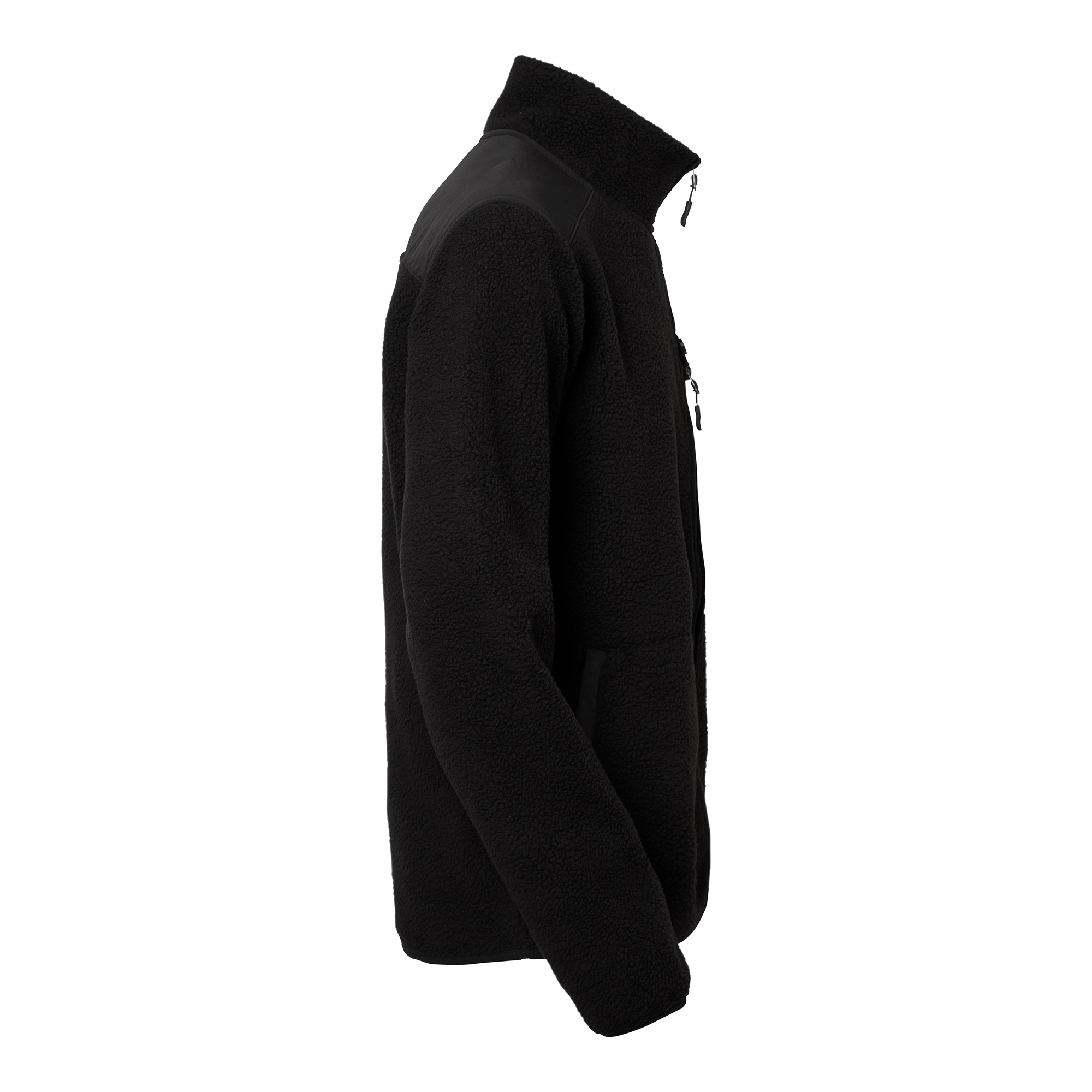 South West 1000332 Black  Herren-Sherpa-Fleece Jacke mit Verstärkungen South West