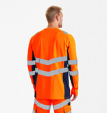 Engel Workwear - Arbeitskleidung für Profis FE9545.10165.s.K - T-Shirt Langarm, EN 20471 Kl. 2, Orange mit navy von ENGEL