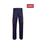Velilla Kleider 103008S blau orange - ZWEI-farbige Stretch-Hose von Velilla